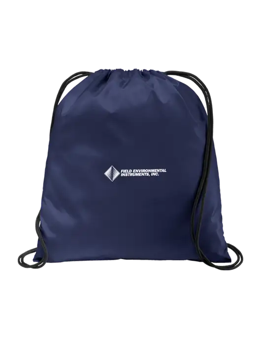 Drawstring  True Navy Cinch Pack w/Field Environmental Logo