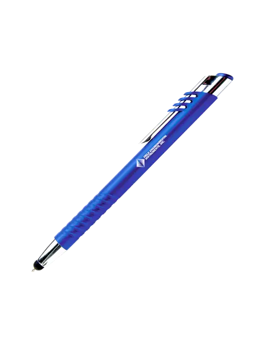 Schirhart Blue Stylus Pen - Blue Ink w/Field Environmental Logo
