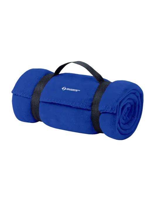 Casual Royal Fleece Blanket With Strap  w/Field Environmental Logo