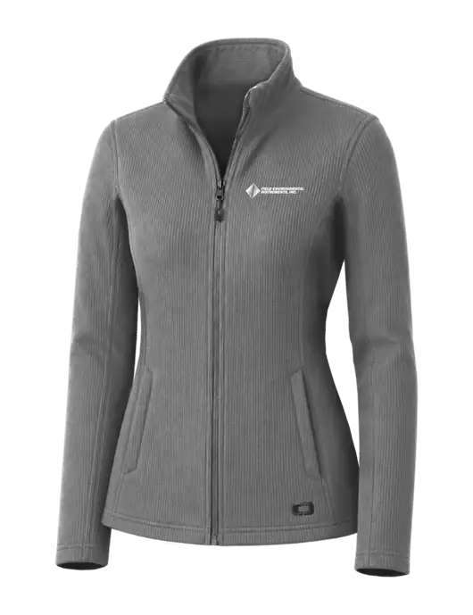 OGIO Medium Grey Womens Grit Fleece Jacket w/Field Environmental Logo