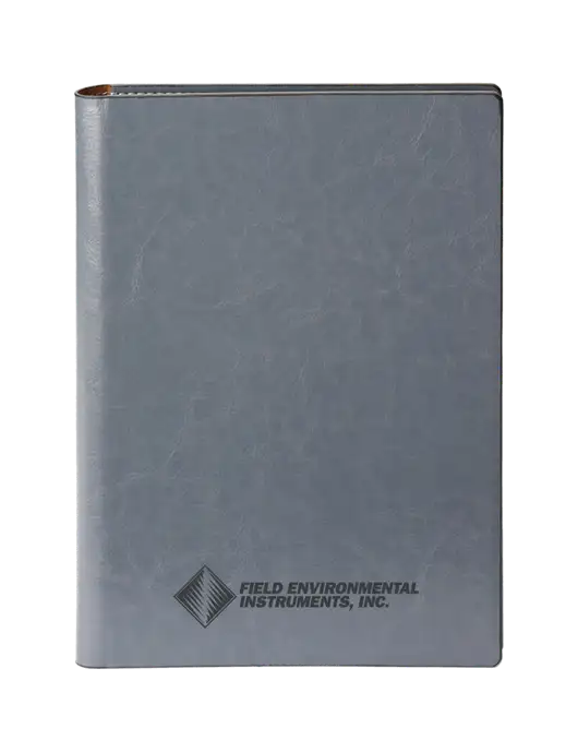 Fabrizio Grey 7 x 9.625 Padfolio & Notepad w/Field Environmental Logo