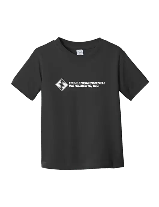 Rabbit Skins Black Toddler Fine Jersey Tee w/Field Environmental Logo