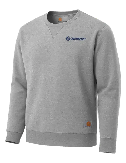Carhartt Light Grey Heather Midweight Crewneck Sweatshirt w/Field Environmental Logo