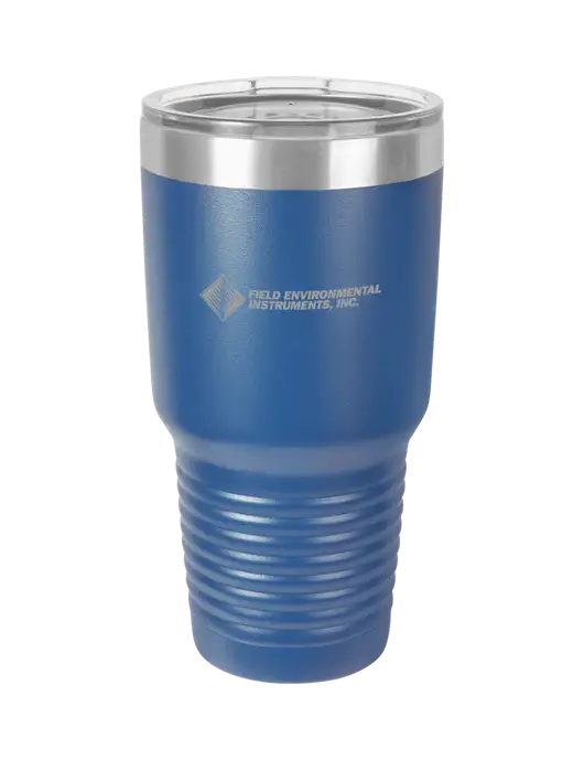 Polar Camel 30 oz Powder Coated Royal Vacuum Insulated Tumbler w/Field Environmental Logo