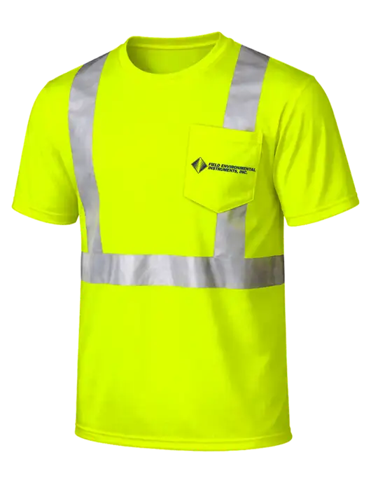 CornerStone Safety Yellow ANSI 107 Class 2 Mesh Tee w/Field Environmental Logo