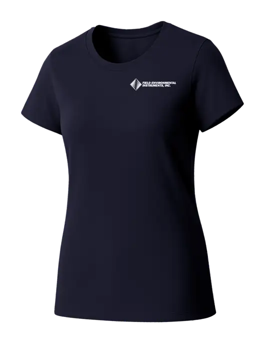 Womens Seriously Soft New Navy T-Shirt w/Field Environmental Logo