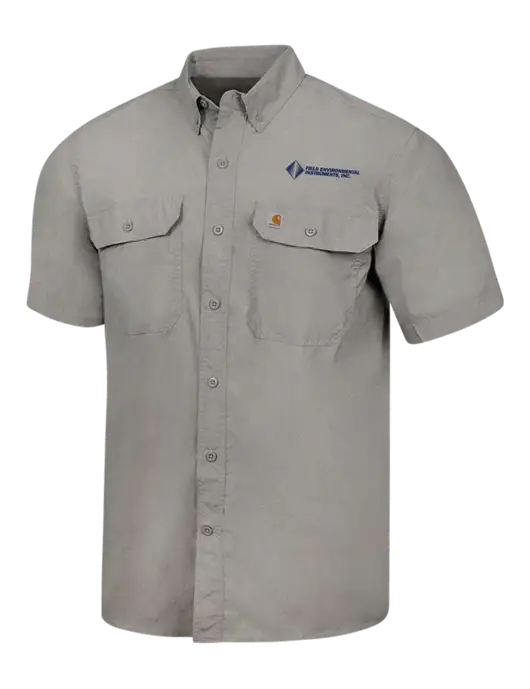Carhartt Force Light Grey Solid Short Sleeve Shirt w/Field Environmental Logo