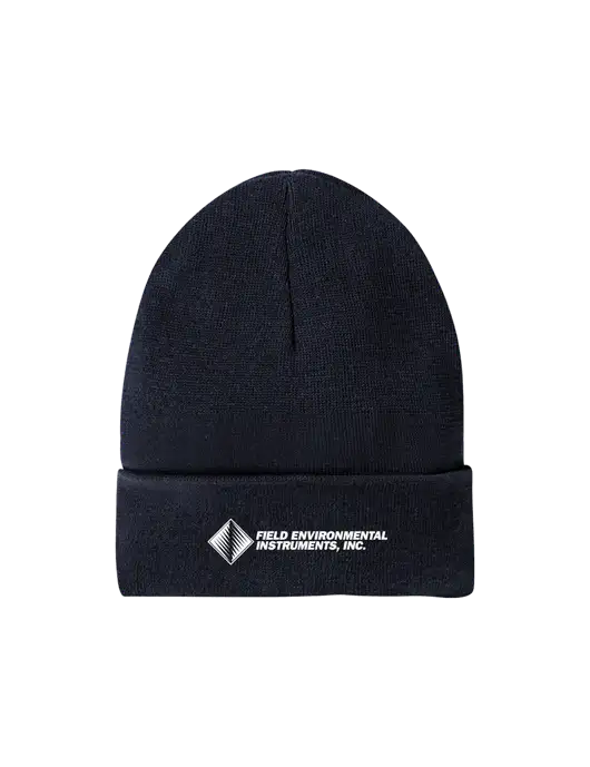 Recycled True Navy Beanie w/Field Environmental Logo
