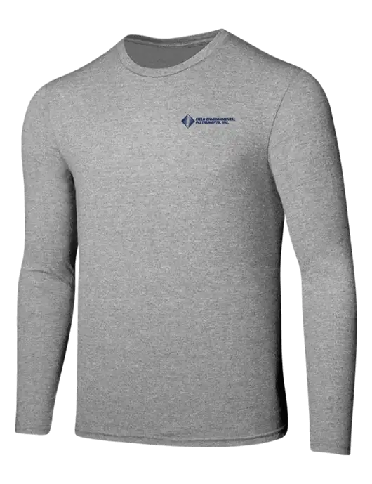 Seriously Soft Light Heathered Grey Long Sleeve T-Shirt w/Field Environmental Logo