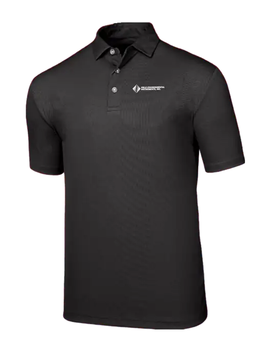 Callaway Birdseye Black Polo w/Field Environmental Logo