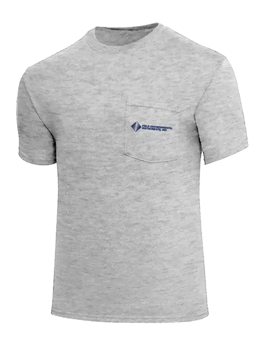 Core Blend Light Grey Heather Pocket T-Shirt w/Field Environmental Logo