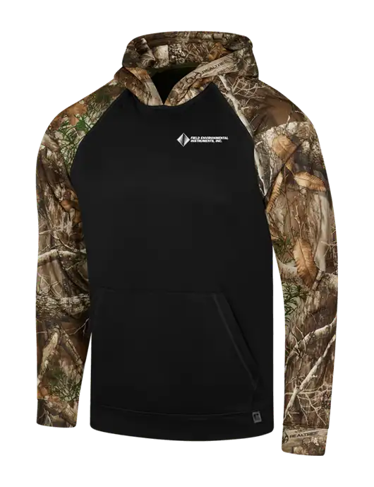 Russell Outdoors Black/Realtree Edge Camo Colorbock Performance Hoodie w/Field Environmental Logo