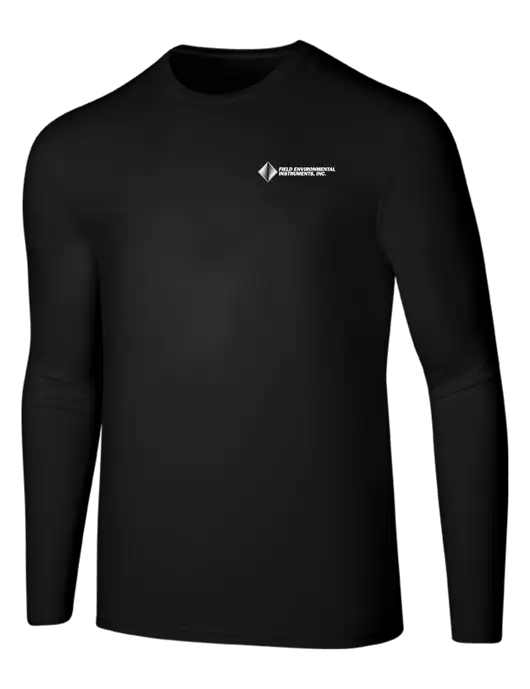 Seriously Soft Black Long Sleeve T-Shirt w/Field Environmental Logo