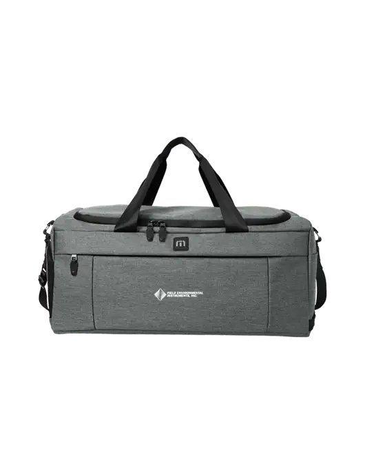 TravisMathew Dark Grey Heather Duration Duffel w/Field Environmental Logo