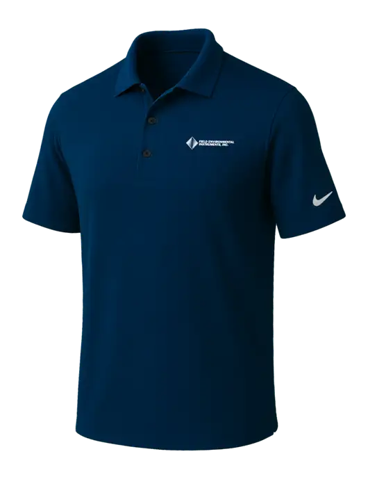 NIKE Navy Dri-Fit Micro Pique Polo w/Field Environmental Logo