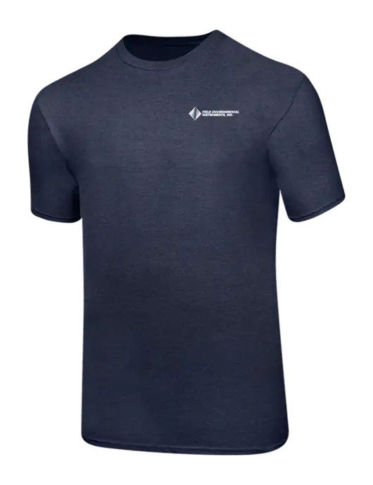 Ring Spun Heather Navy 4.5 oz T-Shirt w/Field Environmental Logo