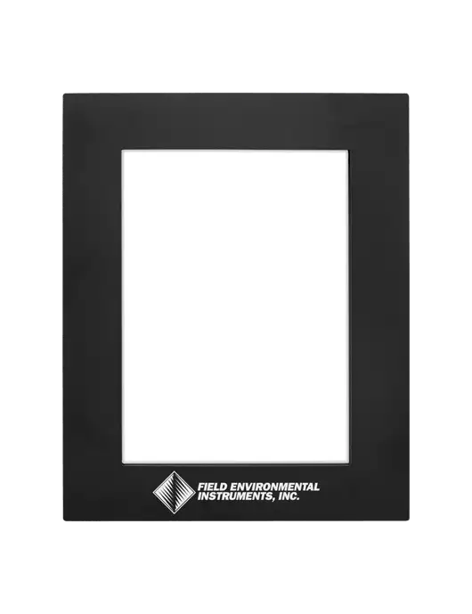 Black Aluminum Photo Frame, 5 x 7 w/Field Environmental Logo