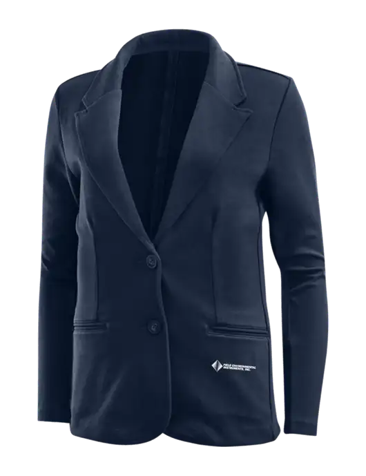 Deep Navy Womens Knit Blazer w/Field Environmental Logo