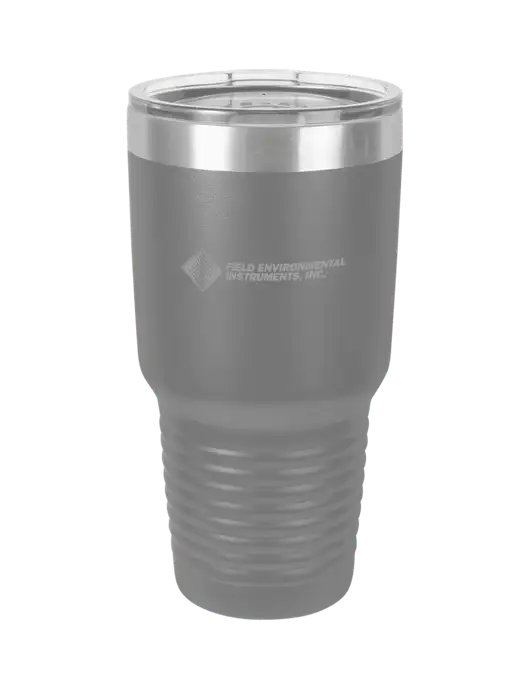 Polar Camel 30 oz Powder Coated Grey Vacuum Insulated Tumbler w/Field Environmental Logo