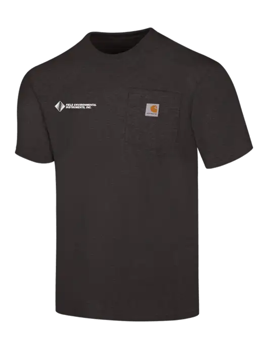 Carhartt Workwear Charcoal Heather Pocket Short Sleeve T-Shirt w/Field Environmental Logo