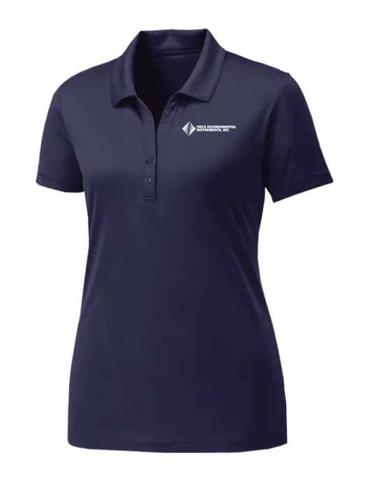 Womens Navy PosiCharge Competitor Polo w/Field Environmental Logo