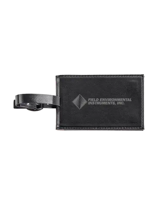 Fabrizio Black Executive Luggage Tag w/Field Environmental Logo