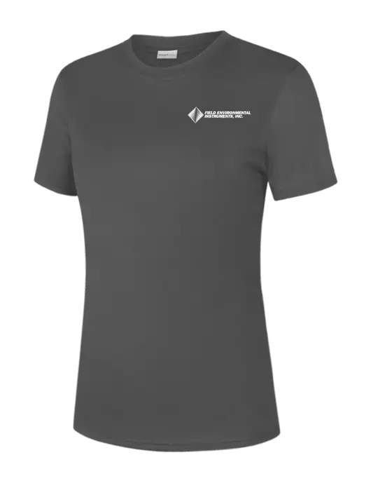  Womens Dark Grey PosiCharge Competitor Tee w/Field Environmental Logo