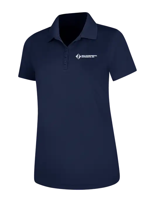 Dark Navy Womens Dry Zone UV Mesh Polo w/Field Environmental Logo