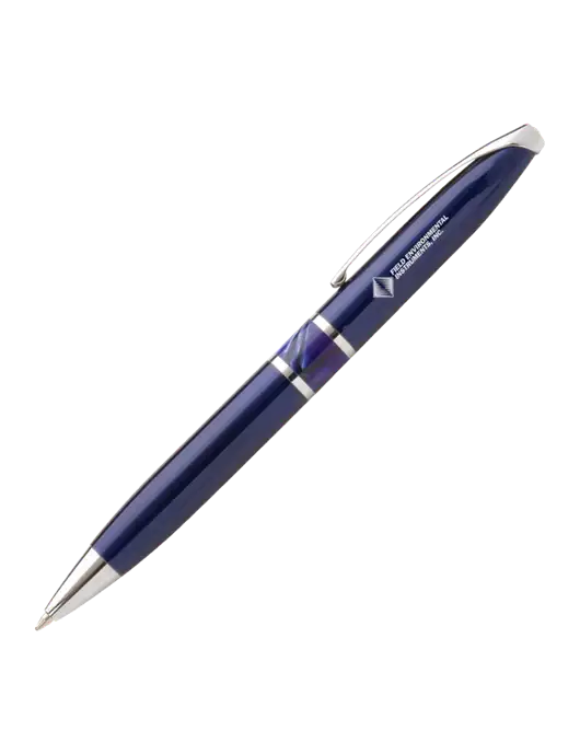Illusion Navy Pen - Black Ink w/Field Environmental Logo