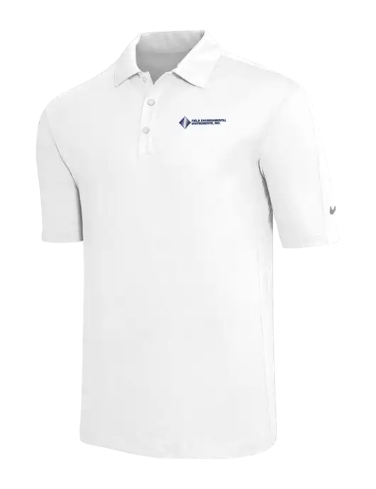 Nike White Tech Sport Dri-FIT Polo w/Field Environmental Logo