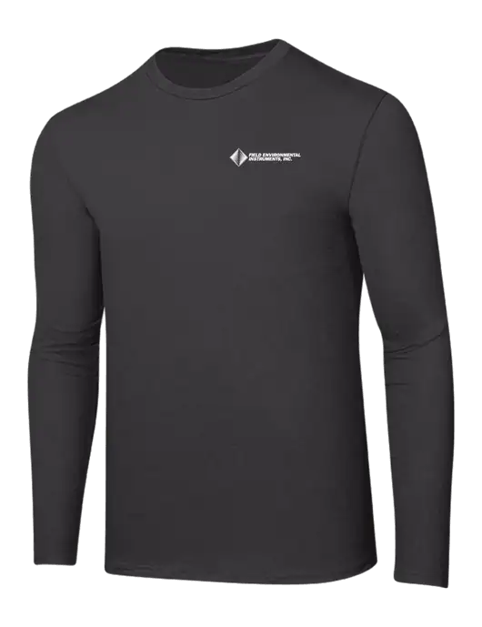 Ring Spun Charcoal 4.5 oz Long Sleeve T-Shirt w/Field Environmental Logo