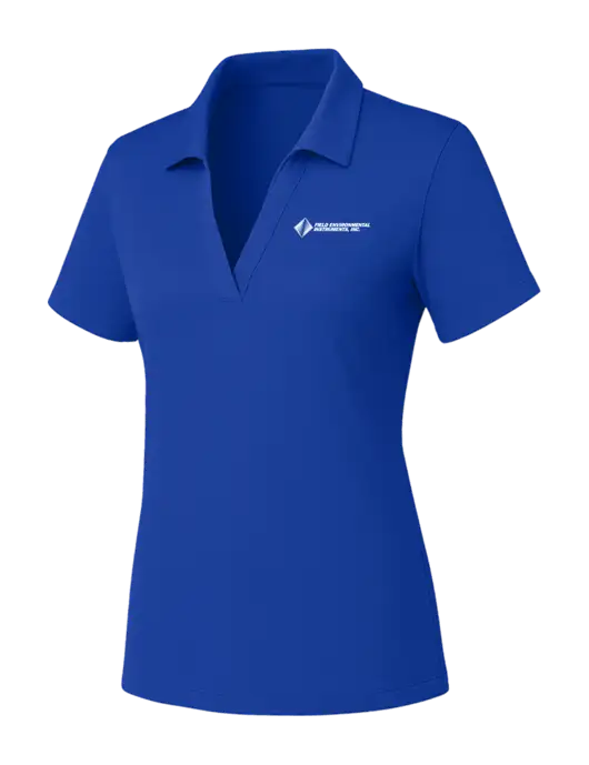 Womens Dark Royal PosiCharge RacerMesh Polo w/Field Environmental Logo