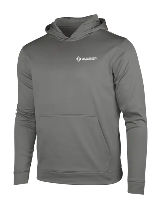 Dark Smoke Grey Sport-Wick Fleece Hooded Pullover w/Field Environmental Logo
