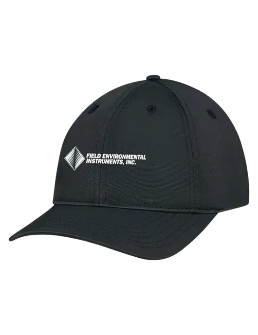 Black Nylon Twill Performance Cap w/Field Environmental Logo