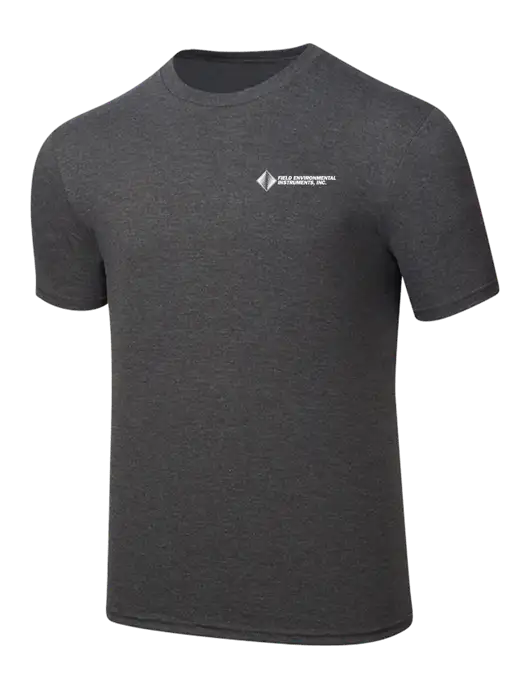 Simply Soft Heathered Charcoal 4.5oz  Poly/Combed Ring Spun Cotton T-Shirt w/Field Environmental Logo