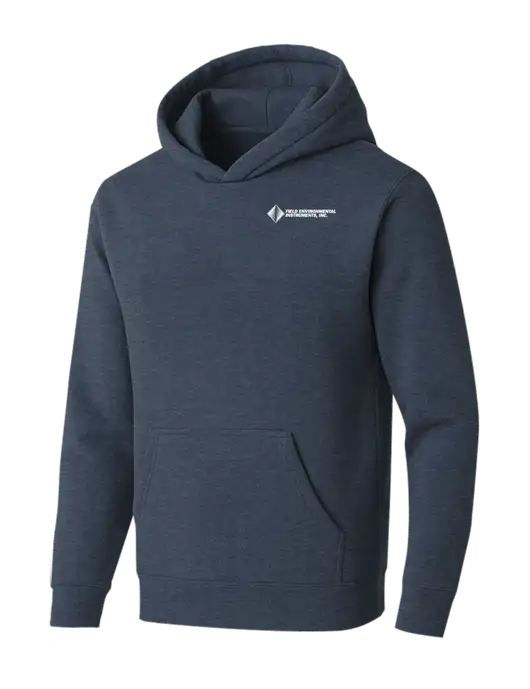 BELLA+CANVAS Heather Navy Sponge Fleece Pullover Hoodie w/Field Environmental Logo