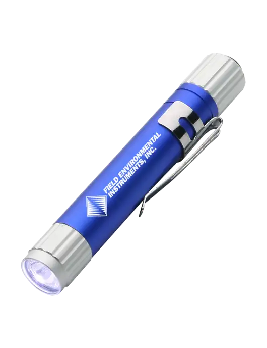 Blue Aluminum LED Penlight w/Field Environmental Logo