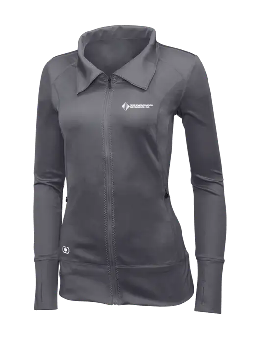 OGIO Dark Grey Womens Endurance Fulcrum Full-Zip w/Field Environmental Logo
