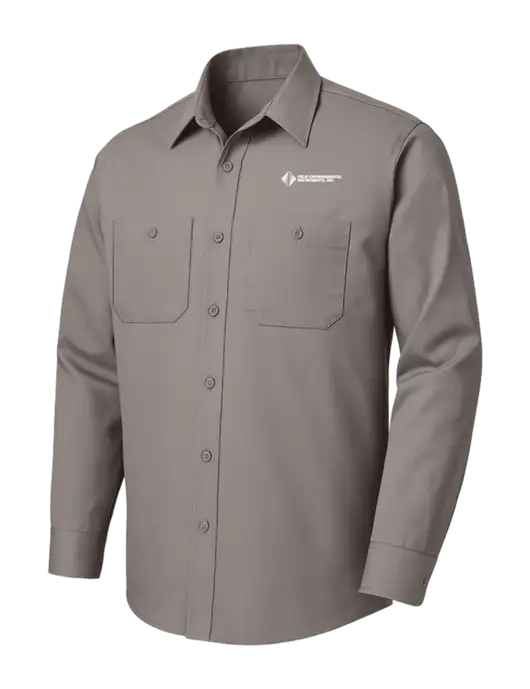 Red Kap Medium Grey Long Sleeve Work Shirt w/Field Environmental Logo