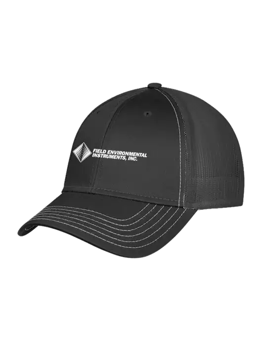 Charcoal Grey Mesh Trucker Cap Snap Back w/Field Environmental Logo