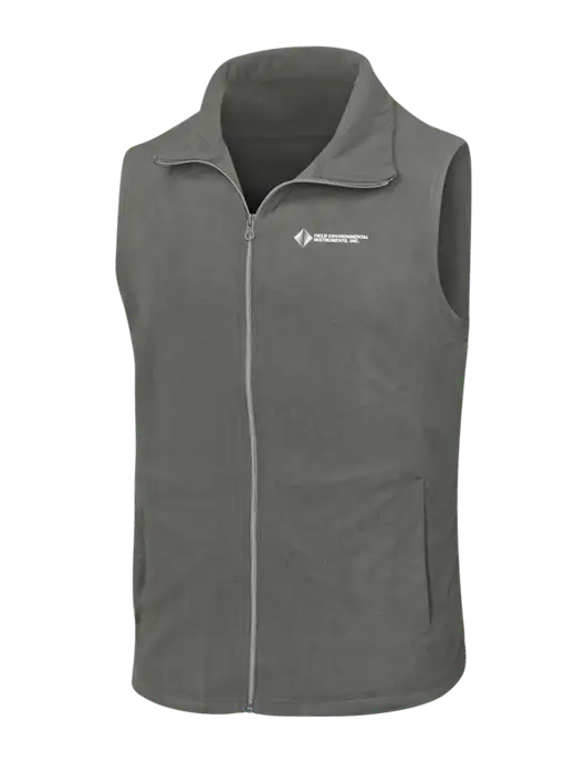 Medium Grey Microfleece Vest w/Field Environmental Logo