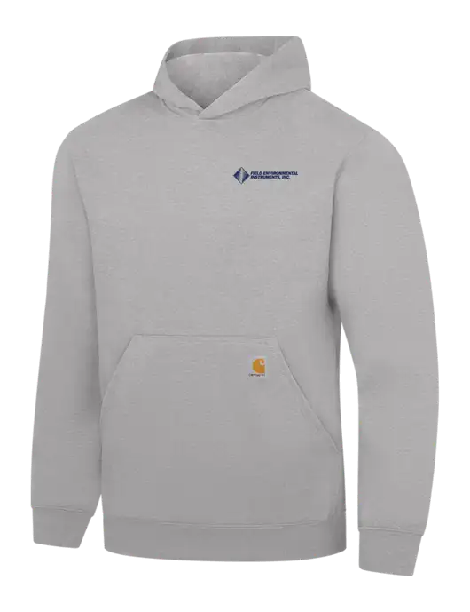 Carhartt Light Grey Heather Midweight Hooded Sweatshirt w/Field Environmental Logo