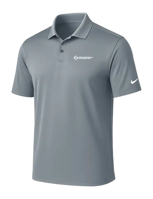 NIKE Medium Grey Victory Solid Polo w/Field Environmental Logo