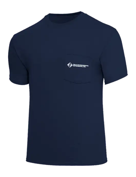 Core Blend Navy Pocket T-Shirt w/Field Environmental Logo
