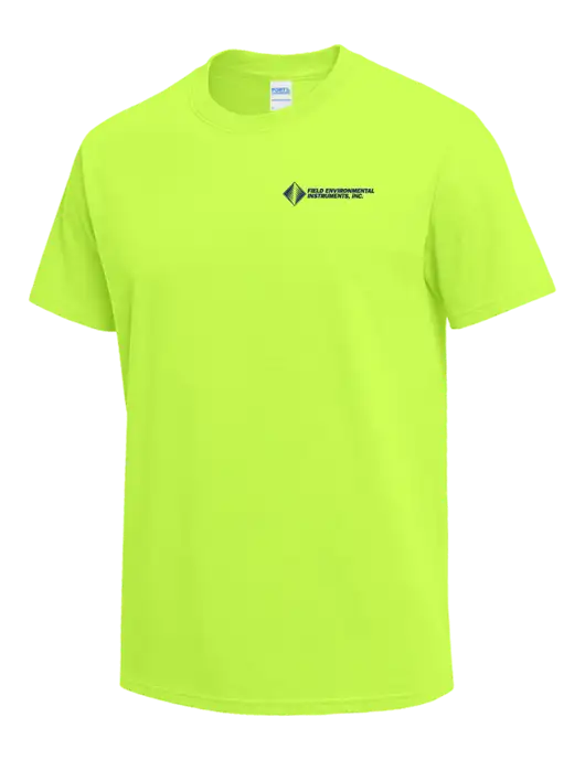 Safety Green Heavyweight 6.1 oz T-Shirt w/Field Environmental Logo
