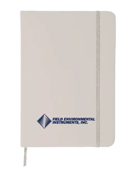 White Comfort Touch Bound Journal 5" X 7" w/Field Environmental Logo