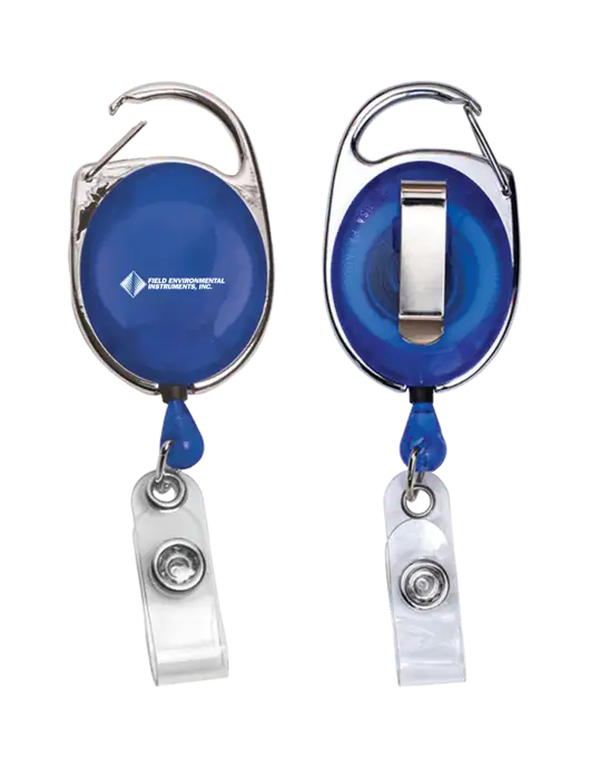 Royal Carabiner Style Badge Reel and Badge Holder w/Field Environmental Logo