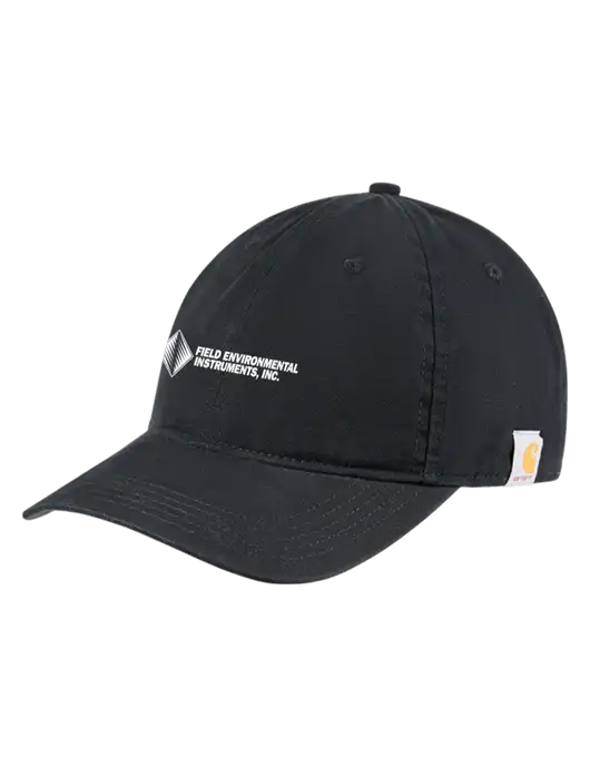 Carhartt Black Cotton Canvas Cap w/Field Environmental Logo