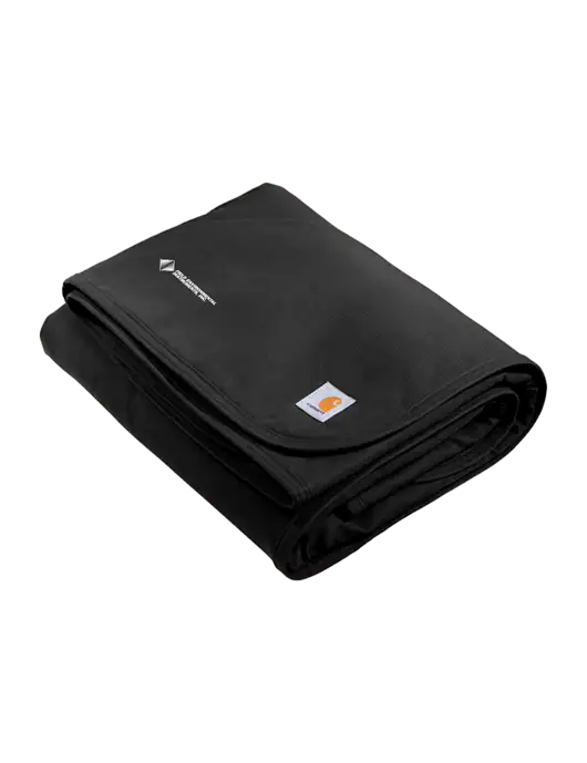 Carhartt Black Firm Duck Sherpa-Lined Blanket w/Field Environmental Logo