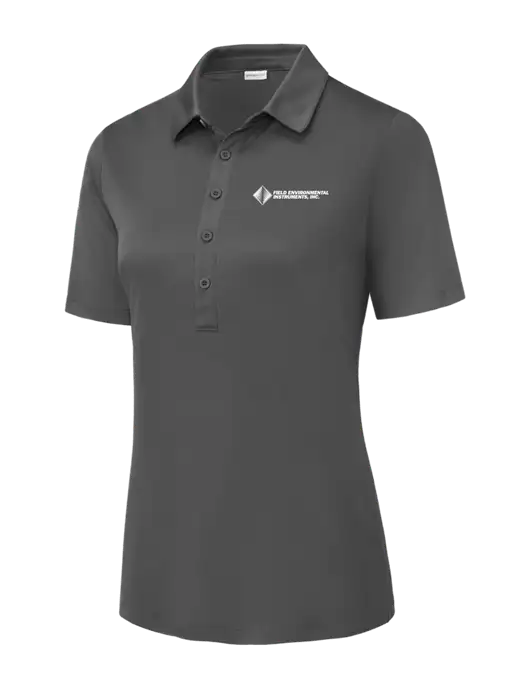 Dark Smoke Grey Womens Posi-UV Pro Polo w/Field Environmental Logo